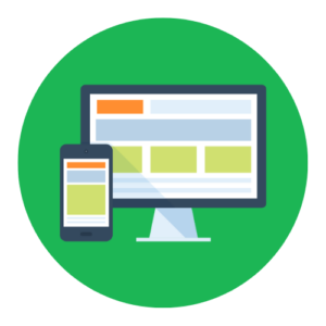 Logo de création de sites web. Nos services de création et de réalisation de sites webs.