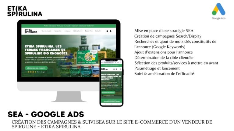 SEA Google Ads – Etika Spirulina
