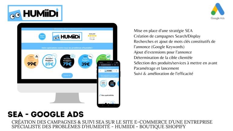 SEA Google Ads – Humiidi