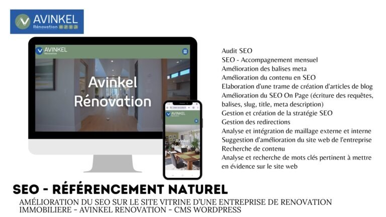 SEO – Avinkel Rénovation
