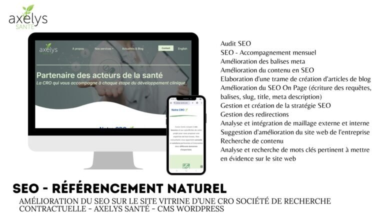 SEO – Axelys Santé